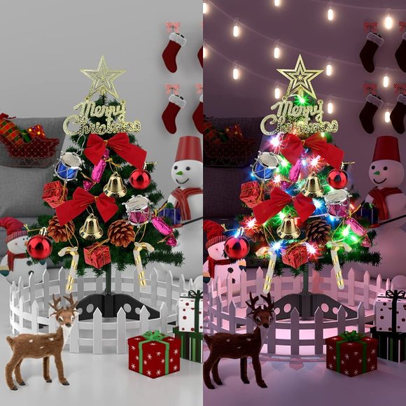 NEW 20 Inch Mini Artificial Tabletop Christmas Tree - Picture 6 of 10